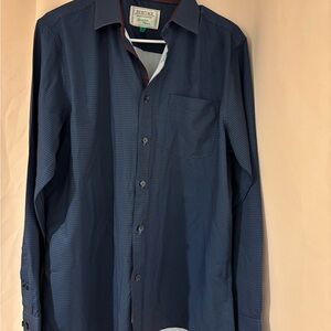 Heritage Blue Casual Button Down Shirt